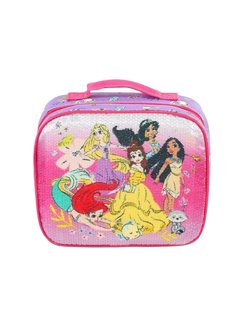 NWT Disney Princess Officially Licensed Girls‎ Sequined Lunch Bag